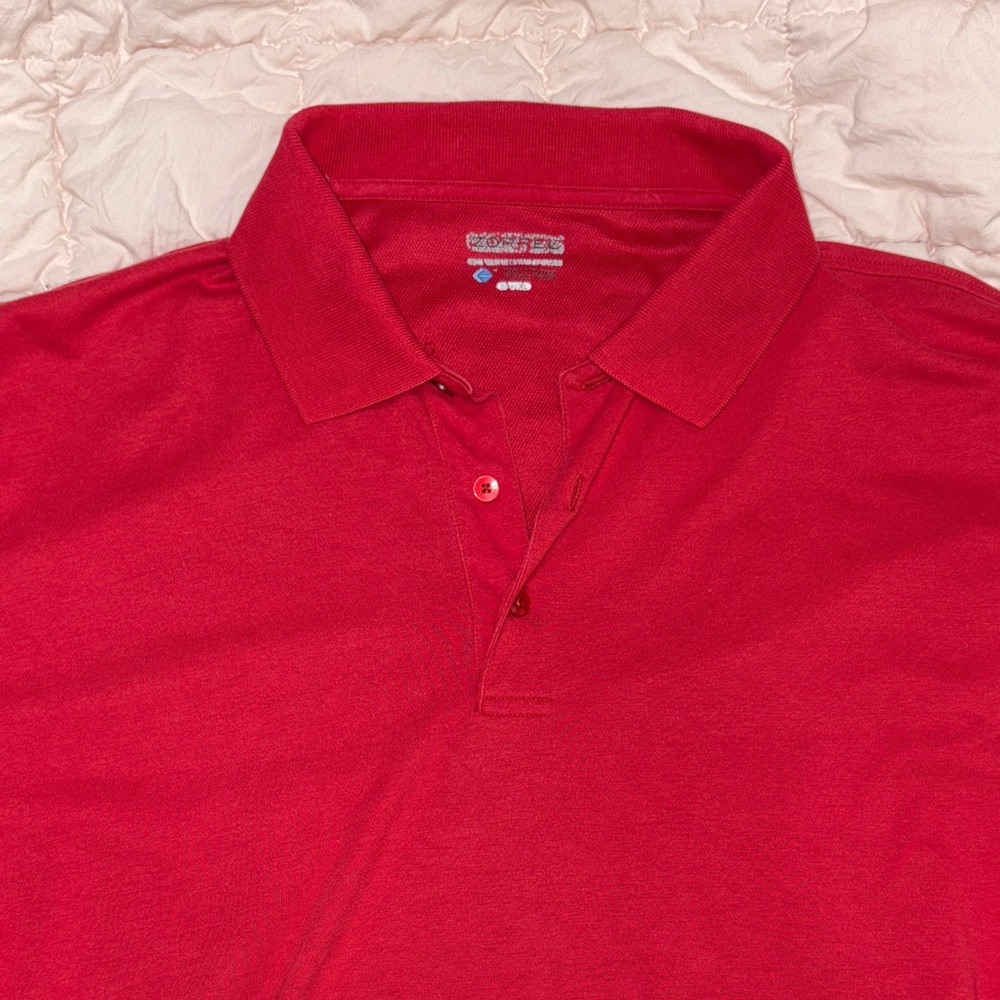 Zorrel Dri-Balance Red Polo Golf Shirt